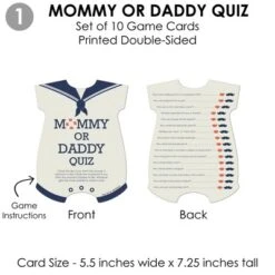 Big Dot Of Happiness Ahoy – Nautical - 4 Baby Shower Games - 10 Cards Each - Gamerific Bundle -Anagram Shop GUEST 3cf76d4a 9e7e 480c ad37 45a05d187424