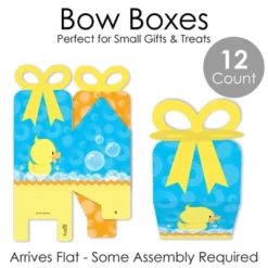 Big Dot Of Happiness Ducky Duck - Square Favor Gift Boxes - Baby Shower Or Birthday Party Bow Boxes - Set Of 12 -Anagram Shop GUEST 3d619f3a 184e 4099 bab2 54e9dfda6d6b