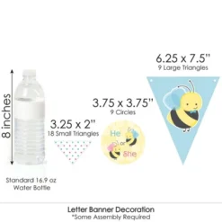 Big Dot Of Happiness What Will It Bee - Gender Reveal Letter Banner Decoration - 36 Banner Cutouts And What Will It Bee Banner Letters -Anagram Shop GUEST 3dc4b30d ee31 4687 8c66 a4886e06db86