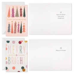 Hallmark 40ct Modern Assorted Boxed Card Pack Blush/Mauve/White -Anagram Shop GUEST 3e08f98e ddc6 407d aa15 2f2e3fbd608e