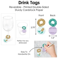 Big Dot Of Happiness Let’s Be Mermaids - Baby Shower Or Birthday Party Paper Charger And Table Decorations - Chargerific Kit - Place Setting For 8 -Anagram Shop GUEST 3e451d1d f0c0 4f7e aa7e cb8c77f3a590