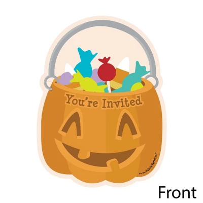 Big Dot Of Happiness Trick Or Treat - Shaped Fill-in Invitations - Halloween Party Invitation Cards With Envelopes - Set Of 12 1 Big Dot Of Happiness Trick Or Treat - Shaped Fill-in Invitations - Halloween Party Invitation Cards With Envelopes - Set Of 12