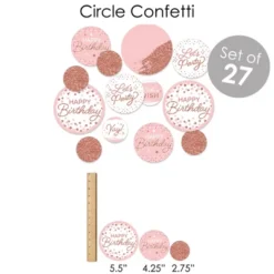 Big Dot Of Happiness Pink Rose Gold Birthday - Happy Birthday Party Supplies - Banner Decoration Kit - Fundle Bundle -Anagram Shop GUEST 3e82b252 d79e 4d99 b415 6872992901fd