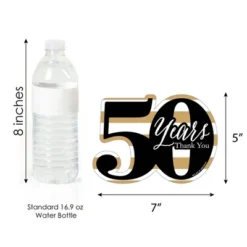 Big Dot Of Happiness We Still Do - 50th Wedding Anniversary - Shaped Thank You Cards - Anniversary Party Thank You Cards With Envelopes - Set Of 12 -Anagram Shop GUEST 3eda4c3d 5069 4c00 bc6e fd75d3be9982