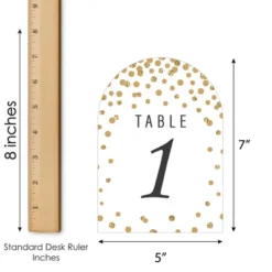 Big Dot Of Happiness Gold Wedding - Wedding Receptions, Parties Or Events Double-Sided 5 X 7 Inches Cards - Table Numbers - 1-20 -Anagram Shop GUEST 3f790e41 24e0 4ab0 89d7 14ace3af9485