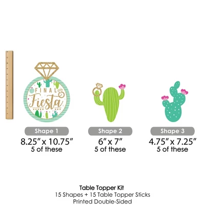 Big Dot Of Happiness Final Fiesta - Last Fiesta Bachelorette Party Centerpiece Sticks - Table Toppers - Set Of 15 6 Big Dot Of Happiness Final Fiesta - Last Fiesta Bachelorette Party Centerpiece Sticks - Table Toppers - Set Of 15 - Image 6