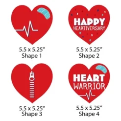 Big Dot Of Happiness Happy Heartiversary - Hearts Decorations DIY CHD Awareness Essentials - Set Of 20 -Anagram Shop GUEST 3f945438 3a55 4294 8567 f39531516845
