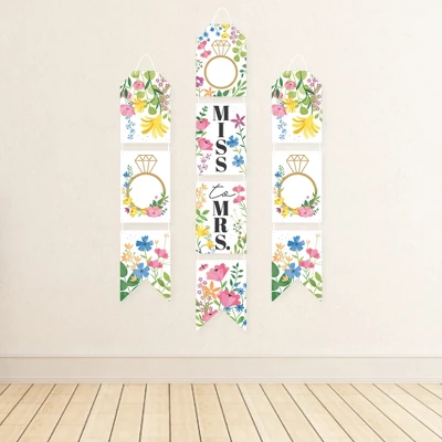 Big Dot Of Happiness Wildflowers Bride - Hanging Vertical Paper Boho Floral Bridal Shower And Wedding Party Wall Decoration Kit - Indoor Door Décor 2 Big Dot Of Happiness Wildflowers Bride - Hanging Vertical Paper Boho Floral Bridal Shower And Wedding Party Wall Decoration Kit - Indoor Door Décor - Image 2