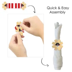 Big Dot Of Happiness Pirate Ship Adventures - Skull Birthday Party Paper Napkin Holder - Napkin Rings - Set Of 24 8 Big Dot Of Happiness Pirate Ship Adventures - Skull Birthday Party Paper Napkin Holder - Napkin Rings - Set Of 24 -Anagram Shop GUEST 4020bcba 1beb 4e62 98dc 2c4771610457