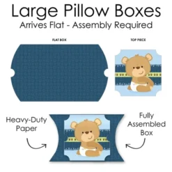 Big Dot Of Happiness Baby Boy Teddy Bear - Favor Gift Boxes - Baby Shower Large Pillow Boxes - Set Of 12 9 Big Dot Of Happiness Baby Boy Teddy Bear - Favor Gift Boxes - Baby Shower Large Pillow Boxes - Set Of 12 -Anagram Shop GUEST 4085abed 948b 4d27 a5ec 662b260b3c86