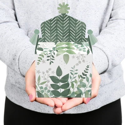 Big Dot Of Happiness Boho Botanical - Treat Box Party Favors - Greenery Party Goodie Gable Boxes - Set Of 12 6 Big Dot Of Happiness Boho Botanical - Treat Box Party Favors - Greenery Party Goodie Gable Boxes - Set Of 12 - Image 6