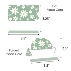 Big Dot Of Happiness Sage Green Daisy Flowers - Floral Party Tent Buffet Card - Table Setting Name Place Cards - Set Of 24 -Anagram Shop GUEST 412b4977 ddbe 4897 b90e f0e430bda8c1
