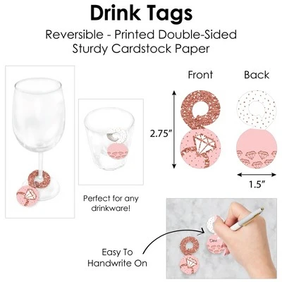 Big Dot Of Happiness Bride Squad Rose Gold Bridal Shower Or Bachelorette Party Paper Charger And Table Decorations Chargerific Kit Place Setting For 8 4 Big Dot Of Happiness Bride Squad Rose Gold Bridal Shower Or Bachelorette Party Paper Charger And Table Decorations Chargerific Kit Place Setting For 8 - Image 4