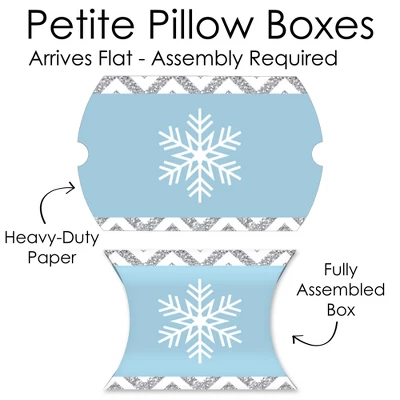 Big Dot Of Happiness Winter Wonderland - Favor Gift Boxes - Snowflake Holiday Party And Winter Wedding Petite Pillow Boxes - Set Of 20 4 Big Dot Of Happiness Winter Wonderland - Favor Gift Boxes - Snowflake Holiday Party And Winter Wedding Petite Pillow Boxes - Set Of 20 - Image 4