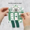 Big Dot Of Happiness Koala Cutie - Bear Birthday Party And Baby Shower Game Pickle Cards - Pull Tabs 3-in-a-Row - Set Of 12