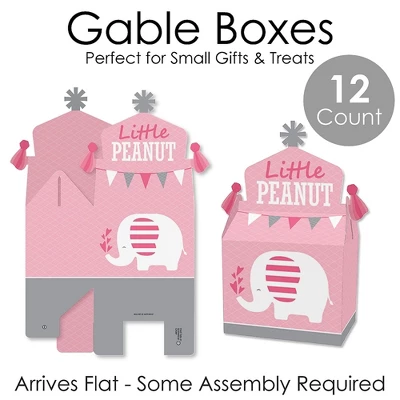 Big Dot Of Happiness Pink Elephant - Treat Box Party Favors - Girl Baby Shower Or Birthday Party Goodie Gable Boxes - Set Of 12 4 Big Dot Of Happiness Pink Elephant - Treat Box Party Favors - Girl Baby Shower Or Birthday Party Goodie Gable Boxes - Set Of 12 - Image 4