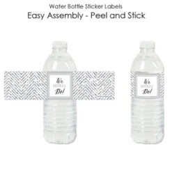 Big Dot Of Happiness We Still Do - Wedding Anniversary - Anniversary Party Water Bottle Sticker Labels - Set Of 20