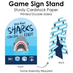 Big Dot Of Happiness Shark Zone - Jawsome Shark Party Or Birthday Party Scavenger Hunt - 1 Stand And 48 Game Pieces - Hide And Find Game -Anagram Shop GUEST 43f169d2 2588 43ce 9e88 1f68c7ccae1d