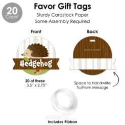 Big Dot Of Happiness Forest Hedgehogs - Woodland Birthday Party Or Baby Shower Favors And Cupcake Kit - Fabulous Favor Party Pack - 100 Pieces -Anagram Shop GUEST 44436862 9466 4304 ab44 ae51f1efc7e3