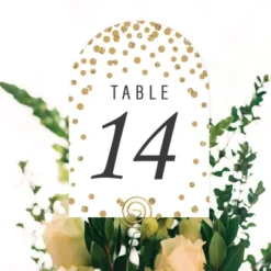 Big Dot Of Happiness Gold Wedding - Wedding Receptions, Parties Or Events Double-Sided 5 X 7 Inches Cards - Table Numbers - 1-20 -Anagram Shop GUEST 449a13bc 1b0e 4aa5 9307 56123ed52a90