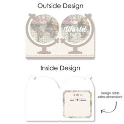 Big Dot Of Happiness World Awaits - Travel Themed Congratulations Giant Greeting Card - Big Shaped Jumborific Card -Anagram Shop GUEST 45106042 9d96 441c 89f0 54b6f9fb8039