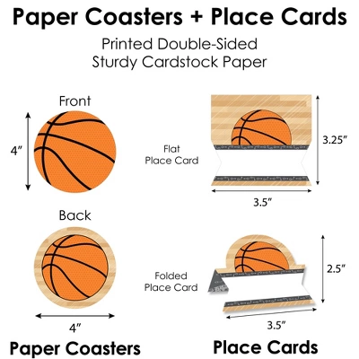 Big Dot Of Happiness Nothin’ But Net - Basketball - Baby Shower Or Birthday Party Paper Charger & Table Decorations Chargerific Kit For 8 6 Big Dot Of Happiness Nothin’ But Net - Basketball - Baby Shower Or Birthday Party Paper Charger & Table Decorations Chargerific Kit For 8 - Image 6