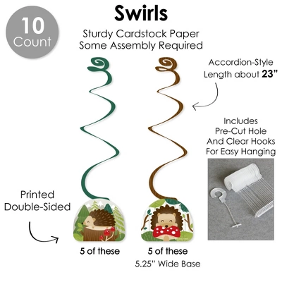 Big Dot Of Happiness Forest Hedgehogs - Woodland Birthday Party Or Baby Shower Supplies Decoration Kit - Decor Galore Party Pack - 51 Pieces 3 Big Dot Of Happiness Forest Hedgehogs - Woodland Birthday Party Or Baby Shower Supplies Decoration Kit - Decor Galore Party Pack - 51 Pieces - Image 3