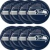 NFL 24ct Seattle Seahawks Football Paper Plates