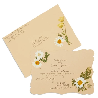 Paper Junkie 50 Pack Cards And Envelopes, 5x7 Inches For Wedding, Birthday, Baby Shower Invitations (Blank Inside, Brown Kraft Paper) 2 Paper Junkie 50 Pack Cards And Envelopes, 5x7 Inches For Wedding, Birthday, Baby Shower Invitations (Blank Inside, Brown Kraft Paper) - Image 2