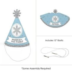 Big Dot Of Happiness Winter Wonderland - Mini Cone Snowflake Holiday Party Hats - Small Little Party Hats - Set Of 8 -Anagram Shop GUEST 469ca1b5 b27a 4388 a73d 70ed0f243db9