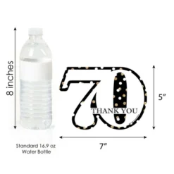 Big Dot Of Happiness Adult 70th Birthday - Gold - Shaped Thank You Cards - Birthday Party Thank You Note Cards With Envelopes - Set Of 12 8 Big Dot Of Happiness Adult 70th Birthday - Gold - Shaped Thank You Cards - Birthday Party Thank You Note Cards With Envelopes - Set Of 12 -Anagram Shop GUEST 47438a23 24a9 4bbe 8409 d06da315d9a5