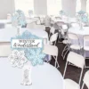 Big Dot Of Happiness Winter Wonderland - Snowflake Holiday Party And Winter Wedding Centerpiece Sticks - Showstopper Table Toppers - 35 Pieces