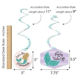 Big Dot Of Happiness Let's Be Mermaids - Baby Shower Or Birthday Party Hanging Decor - Party Decoration Swirls - Set Of 40 -Anagram Shop GUEST 48711aea 9877 49a3 8a5a ebdb131b9048