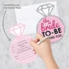 Big Dot Of Happiness Bride-To-Be - Shaped Fill-In Invitations - Bridal Shower Or Classy Bachelorette Party Invitation Cards With Envelopes - Set Of 12