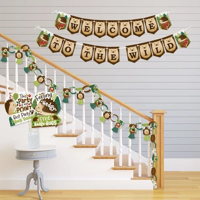 Big Dot Of Happiness Forest Hedgehogs - Banner And Photo Booth Decorations - Woodland Birthday Party Or Baby Shower Supplies Kit - Doterrific Bundle 2 Big Dot Of Happiness Forest Hedgehogs - Banner And Photo Booth Decorations - Woodland Birthday Party Or Baby Shower Supplies Kit - Doterrific Bundle - Image 2