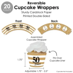 Big Dot Of Happiness We Still Do - 50th Wedding Anniversary - Anniversary Party Favors And Cupcake Kit - Fabulous Favor Party Pack - 100 Pieces -Anagram Shop GUEST 4a65b8ee 614b 4901 894d 61eef795d59e