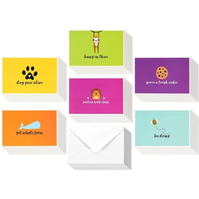 Best Paper Greetings Sympathy Cards Box Set – 48 Pack Sympathy Cards For Kids, 6 Cute Animal Designs, Get Well Cards Bulk, Envelopes Included 2 Best Paper Greetings Sympathy Cards Box Set – 48 Pack Sympathy Cards For Kids, 6 Cute Animal Designs, Get Well Cards Bulk, Envelopes Included - Image 2