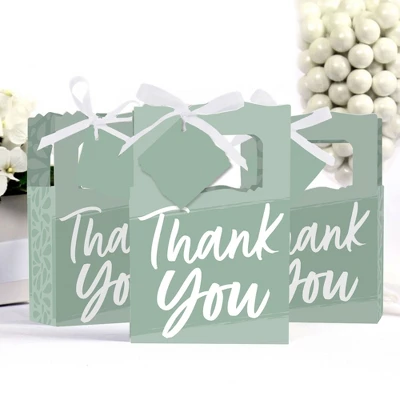 Big Dot Of Happiness Sage Green Elegantly Simple - Guest Party Favor Boxes - Set Of 12 2 Big Dot Of Happiness Sage Green Elegantly Simple - Guest Party Favor Boxes - Set Of 12 - Image 2