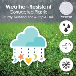 Big Dot Of Happiness Colorful Baby Shower - Bottle, Rattle, Pacifier, Rain Cloud Lawn Decor - Outdoor Gender Neutral Party Yard Decorations - 10 Piece -Anagram Shop GUEST 4baf853b 6105 41f4 bf56 014e00bdca51