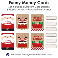 Big Dot Of Happiness Jolly Santa Claus - DIY Assorted Christmas Party Cash Holder Gift - Funny Money Cards - Set Of 6 -Anagram Shop GUEST 4bf1fe62 93f6 48ce 97a6 8d1d377f39f0