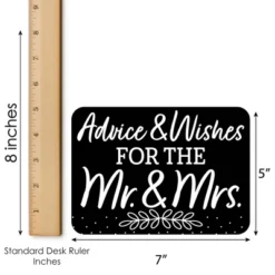 Big Dot Of Happiness Mr. And Mrs. - Wish Card Black And White Wedding Or Bridal Shower Activities - Shaped Advice Cards Game - Set Of 20 -Anagram Shop GUEST 4eccca5a 4f88 45a1 90c5 f02170f6aa6a