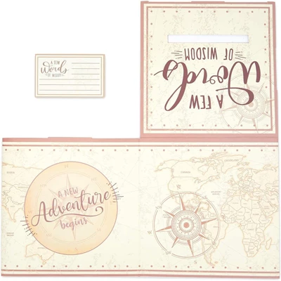 Sparkle And Bash World Map Ballot Box With 50 Advice Cards, A New Adventure Begins, Class Of 2022 Graduation Party Supplies, 8 In 4 Sparkle And Bash World Map Ballot Box With 50 Advice Cards, A New Adventure Begins, Class Of 2022 Graduation Party Supplies, 8 In - Image 4