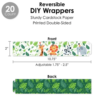 Big Dot Of Happiness Jungle Party Animals - Safari Zoo Animal Birthday Party Or Baby Shower Favors And Cupcake Kit Fabulous Favor Party Pack - 100 Pc 2 Big Dot Of Happiness Jungle Party Animals - Safari Zoo Animal Birthday Party Or Baby Shower Favors And Cupcake Kit Fabulous Favor Party Pack - 100 Pc - Image 2