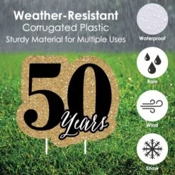 Big Dot Of Happiness We Still Do - 50th Wedding Anniversary Lawn Decorations - Outdoor Anniversary Party Yard Decorations - 10 Piece -Anagram Shop GUEST 502442f1 126f 49ef 9d93 b425c6595c6c