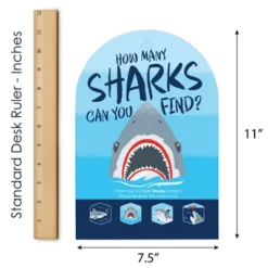Big Dot Of Happiness Shark Zone - Jawsome Shark Party Or Birthday Party Scavenger Hunt - 1 Stand And 48 Game Pieces - Hide And Find Game -Anagram Shop GUEST 5040f040 caa6 4a2c 8250 8bb5c21f4980