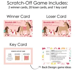 Big Dot Of Happiness Run Wild Horses - Pony Birthday Party Game Scratch Off Cards - 22 Count -Anagram Shop GUEST 50cfccf9 a8b4 4ed9 9f6f 4c0730fd4b0e