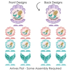 Big Dot Of Happiness Let's Be Mermaids - Baby Shower Or Birthday Party Centerpiece Table Decorations - Tabletop Standups - 7 Pieces -Anagram Shop GUEST 50fe1a2e f262 41c3 a94b 76f07766c812
