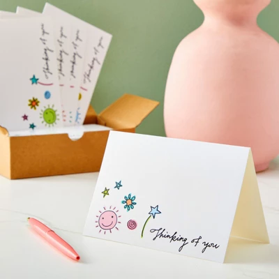 Best Paper Greetings 36 Pack Blank Thinking Of You Cards With Envelopes, 6 Assorted Doodle Designs, 4x6 In 2 Best Paper Greetings 36 Pack Blank Thinking Of You Cards With Envelopes, 6 Assorted Doodle Designs, 4x6 In - Image 2