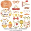 Big Dot Of Happiness Fall Foliage Baby - Autumn Leaves Baby Shower Photo Booth Props Kit - 20 Count