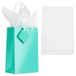 Blue Panda 20-Pack Small Teal Gift Bags With Handles, Tag, And Tissue Paper Sheets For Baby Shower, Wedding, Anniversary Party Favors, 7.9x5.5x2.5 In -Anagram Shop GUEST 51c7576e 321c 49c8 a491 de0148975959